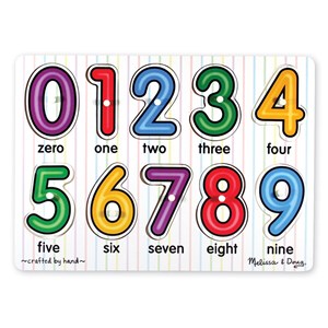 Melissa and Doug (3273) - "See-Inside Numbers" - 10 pezzi