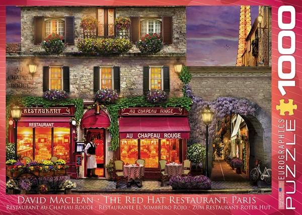 Eurographics (6000-0963) - David McLean: "The Red Hat Restaurant, Paris" - 1000 pezzi