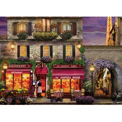 Eurographics (6000-0963) - David McLean: "The Red Hat Restaurant, Paris" - 1000 pezzi