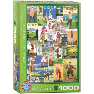 Eurographics (6000-0933) - "Golf Around the World" - 1000 pezzi