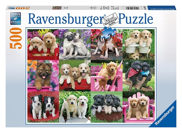 Ravensburger (14659) - Keith Kimberlin: "Puppy Pals" - 500 pezzi