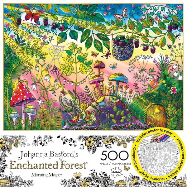 Buffalo Games (3846) - Johanna Basford: "Morning Magic (Enchanted Forest)" - 500 pezzi