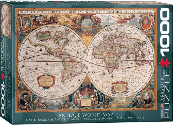 Eurographics (6000-1997) - "Antique World Map" - 1000 pezzi