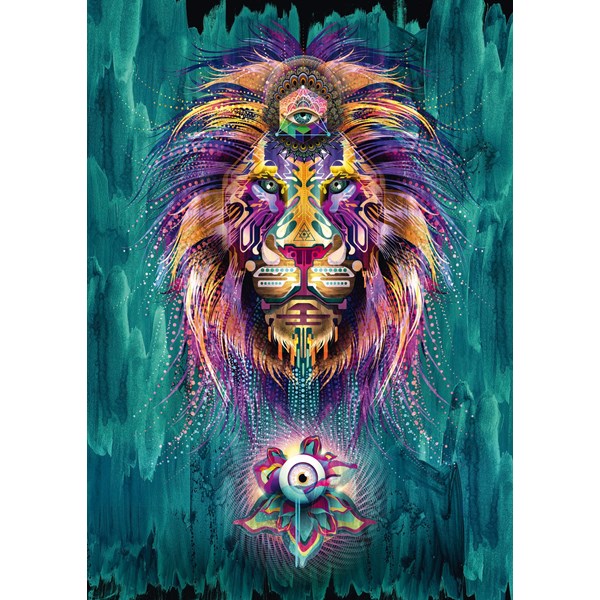 Schmidt Spiele (59325) - Chris Saunders: "Luminescent Lion" - 1000 pezzi