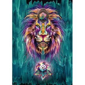 Schmidt Spiele (59325) - Chris Saunders: "Luminescent Lion" - 1000 pezzi