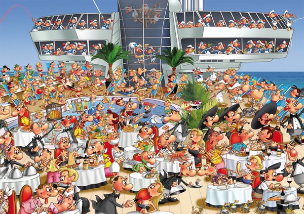 Piatnik (543548) - François Ruyer: "Cruise Ship" - 1000 pezzi