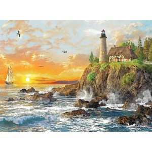 Trefl (33044) - "Sunset By The Rocky Coast" - 3000 pezzi