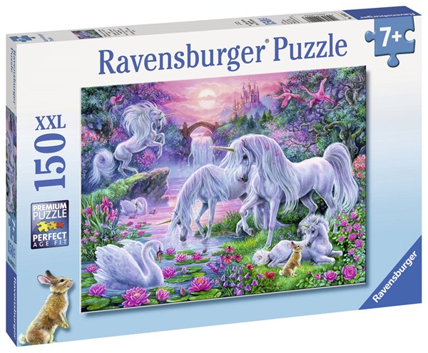 Ravensburger (10021) - "Unicorns in the Sunset Glow" - 150 pezzi