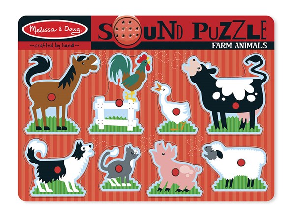 Melissa and Doug (726) - "Farm Animals" - 8 pezzi