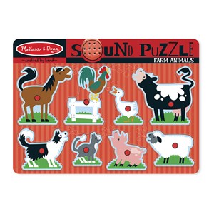 Melissa and Doug (726) - "Farm Animals" - 8 pezzi