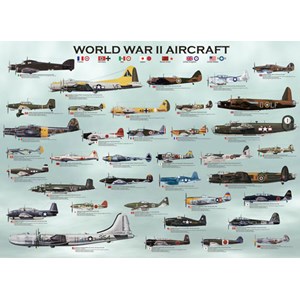 Eurographics (6000-0075) - "World War II Aircraft" - 1000 pezzi