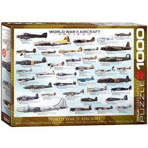 Eurographics (6000-0075) - "World War II Aircraft" - 1000 pezzi