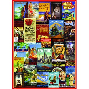 Eurographics (6000-0860) - "Pennsylvania Railroad Vintage Posters" - 1000 pezzi