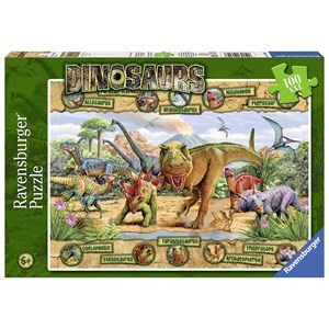 Ravensburger (10609) - "Dinosaurs" - 100 pezzi