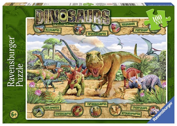 Ravensburger (10609) - "Dinosaurs" - 100 pezzi