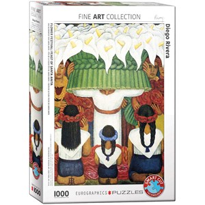Eurographics (6000-0798) - Diego Rivera: "Flower Festival, Feast of Santa Anita" - 1000 pezzi