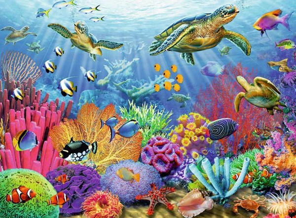 Ravensburger (14661) - Adrian Chesterman: "Tropical Waters" - 500 pezzi