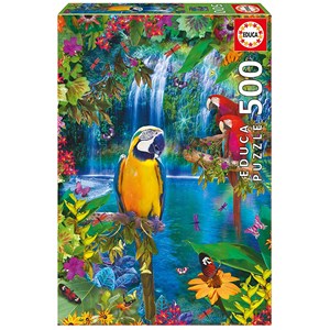 Educa (15512) - "Bird Tropical Land" - 500 pezzi