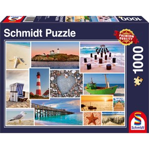 Schmidt Spiele (58221) - "By the Sea" - 1000 pezzi