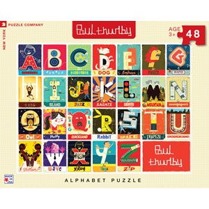 New York Puzzle Co (PT1303) - Paul Thurby: "Alphabet" - 48 pezzi
