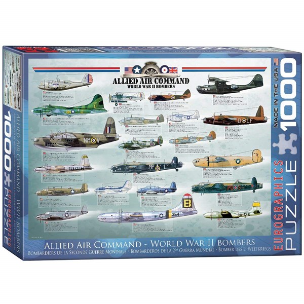 Eurographics (6000-0378) - "Allied Air Command WWII Bombers" - 1000 pezzi