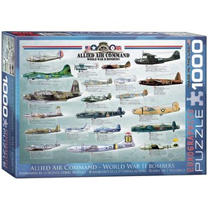 Eurographics (6000-0378) - "Allied Air Command WWII Bombers" - 1000 pezzi
