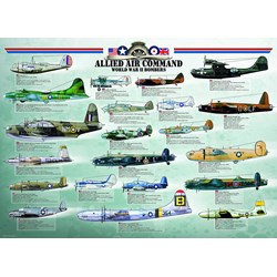 Eurographics (6000-0378) - "Allied Air Command WWII Bombers" - 1000 pezzi