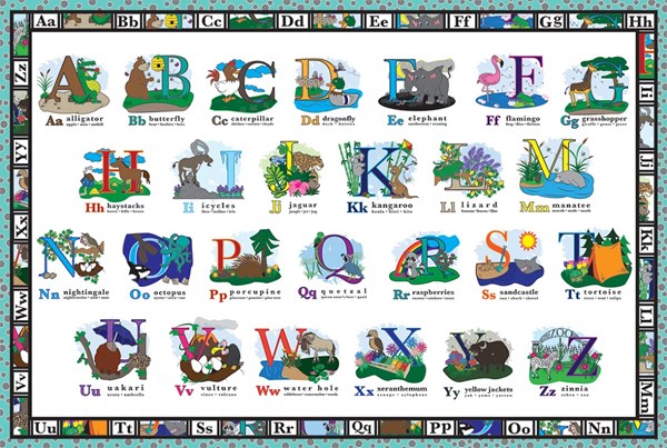 White Mountain (1102PZ) - "ABC Floor Puzzle" - 24 pezzi