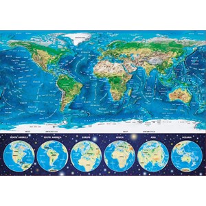Educa (16760) - "Neon World Map" - 1000 pezzi