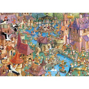 Heye (29496) - François Ruyer: "Bunnytown" - 1000 pezzi