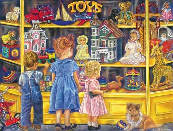 SunsOut (35834) - Tricia Reilly-Matthews: "Shopping for Toys" - 300 pezzi