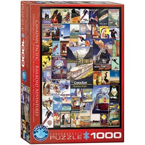 Eurographics (6000-0648) - "Railroad Adventures" - 1000 pezzi