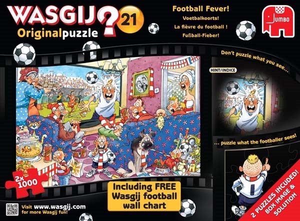 Jumbo (17408) - Graham Thompson: "Wasgij Original #21: Football Fever" - 1000 pezzi