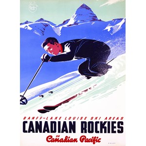 Eurographics (6000-0326) - "Banff and Lake Louise Ski Areas" - 1000 pezzi