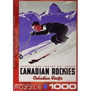 Eurographics (6000-0326) - "Banff and Lake Louise Ski Areas" - 1000 pezzi