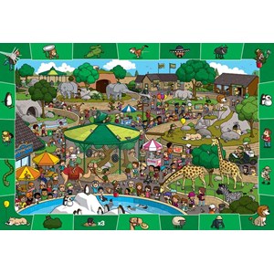 Eurographics (6100-0542) - "A Day at the Zoo" - 100 pezzi