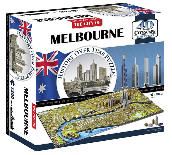 4D Cityscape (40060) - "Melbourne, Australia" - 1200 pezzi