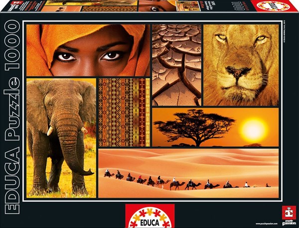 Educa (16293) - "Colors of Africa" - 1000 pezzi