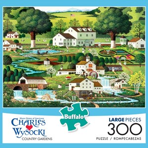 Buffalo Games (2621) - Charles Wysocki: "Country Gardens" - 300 pezzi