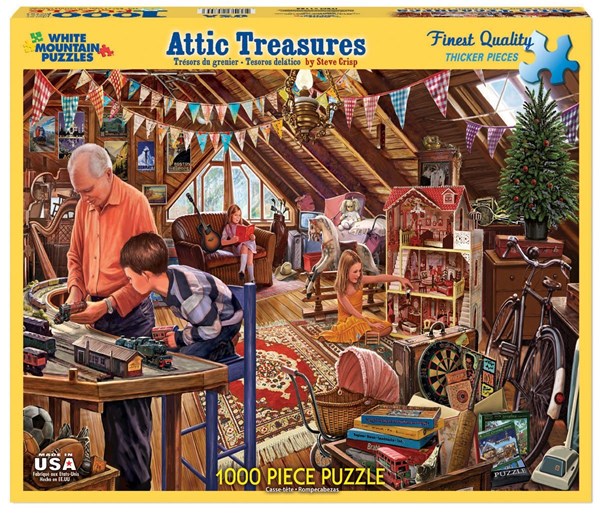 White Mountain (1123PZ) - Steve Crisp: "Attic Treasures" - 1000 pezzi
