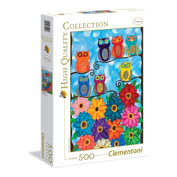 Clementoni (35024) - Kerri Ambrosino: "Cute Little Owls" - 500 pezzi