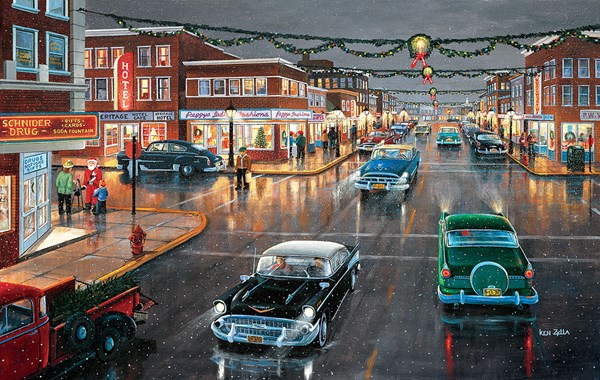 SunsOut (39616) - Ken Zylla: "Main Street 'Tis the Season" - 1000 pezzi