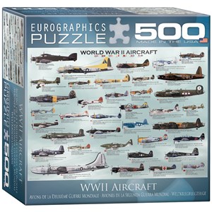 Eurographics (8500-0075) - "World War II Aircraft" - 500 pezzi