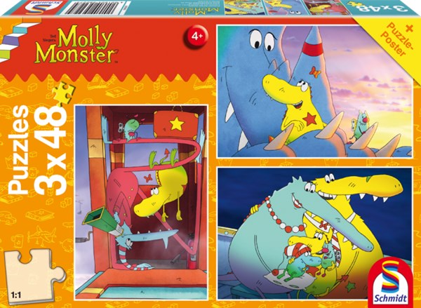 Schmidt Spiele (56227) - "Molly Monster, Big sister" - 48 pezzi