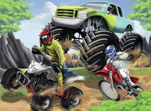 Ravensburger (12821) - "Power Vehicles" - 200 pezzi