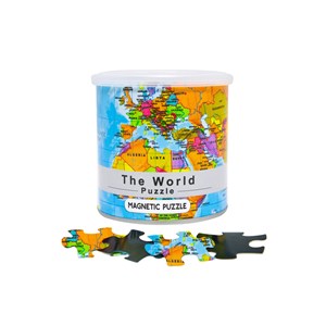 Geo Toys (GEO 240) - "City Magnetic Puzzle World" - 100 pezzi