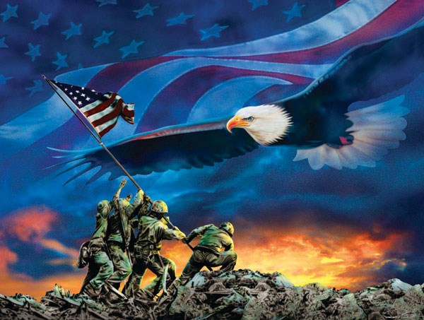 SunsOut (69038) - "Grand Old Flag" - 500 pezzi