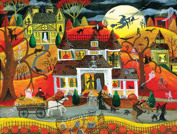 SunsOut (54771) - Cheryl Bartley: "Halloween Fright Night" - 500 pezzi