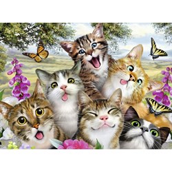Ravensburger (12620) - Howard Robinson: "Friendly Felines" - 200 pezzi