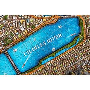 4D Cityscape (40080) - "Boston, USA" - 1100 pezzi